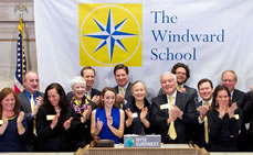 The Windward School at the NYSE closing