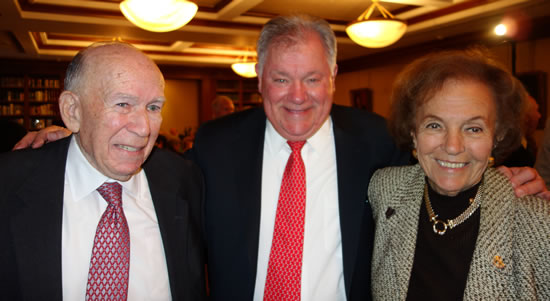(L-R) Pres. Emeritus Marvin Leffler, Honoree Robert Wankel & Dr. Charlotte Frank 