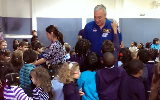 NASA Astronaut Visits Teachers College Community School