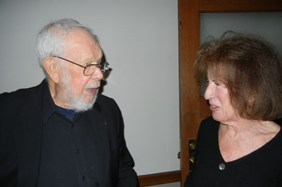 (L-R) Al Jaffee & Joan Baum 