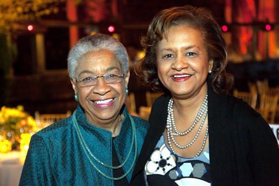 (L-R) Fern Khan, Dean Emeritus, Bank Street College of Education & Deborah C. Wright, Chair & CEO of Carver Bancorp 