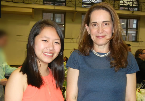 (L-R) Julia Qian and Debra Spar 