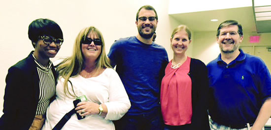 Team of students at Columbia Law School (Patrick McGuire on right)