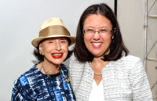 (L-R) Phyllis Kossoff & Wendy Chung, MD, PhD 