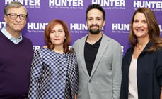 Lin-Manuel Miranda Asks Bill and Melinda Gates Tough Questions at Hunter