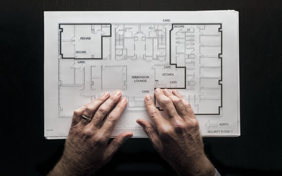 Tactile Architectural Drawing, 2015; Mark Cavagnero Associates with Chris Downey for Lighthouse for the Blind and Visually Impaired