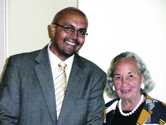 Professor Anand Marri and Founder Joyce Cowin