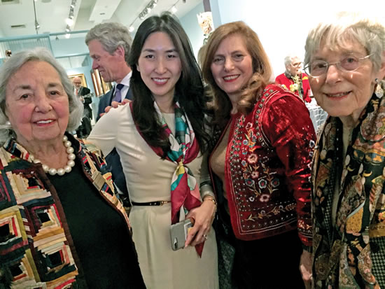 (L-R) Joyce Cowin, Helen Cowin, Hunter College President Jennifer Raab, Dr. Ruth Gottesman